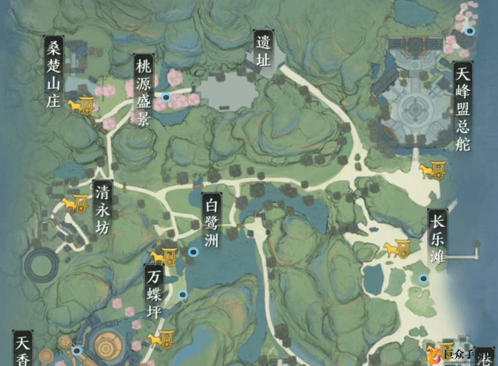 《天涯明月刀手游》东越胜景录攻略，详尽位置解析与收集指南