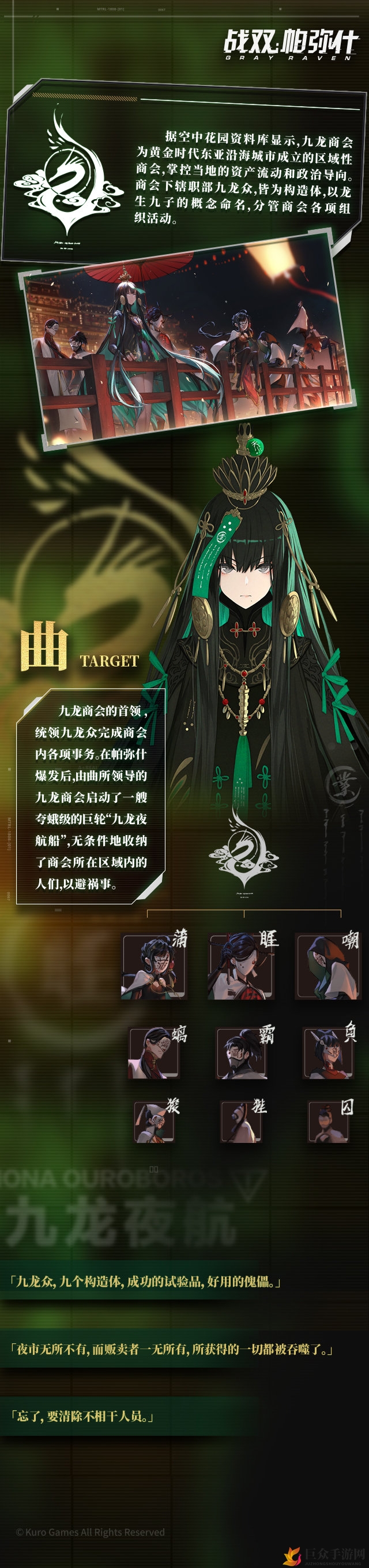 战双帕弥什九龙商会成员揭秘，九龙众成员名单
