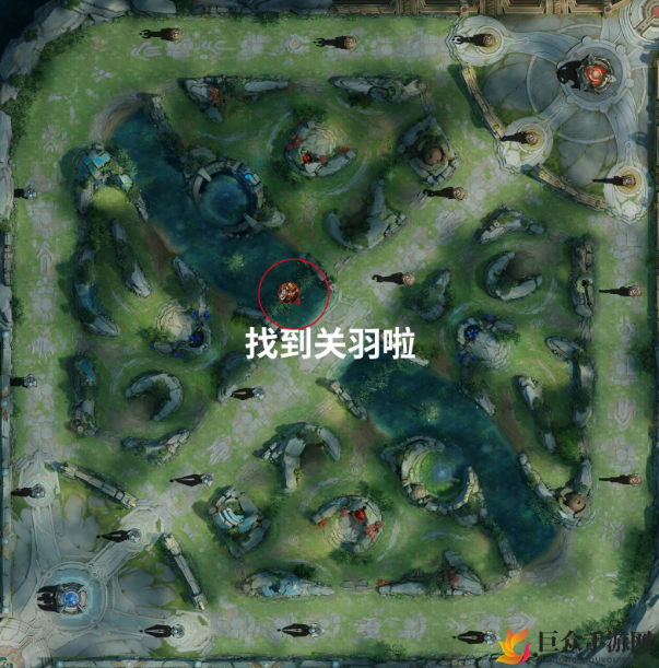 《王者荣耀中秋五虎皮肤活动攻略》任务一：揭秘关羽神秘位置详解