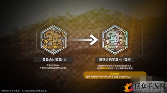 《明日方舟黄铁合约奖励盘点》奖章种类一览