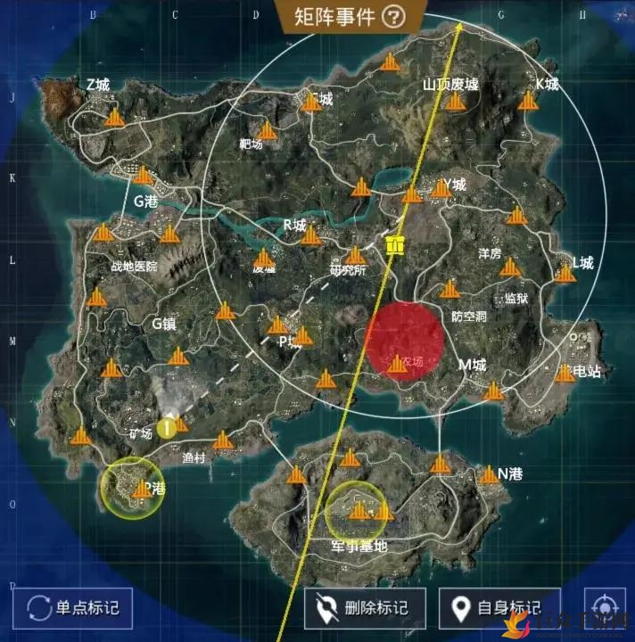 和平精英极限追猎矩阵事件全地图解析