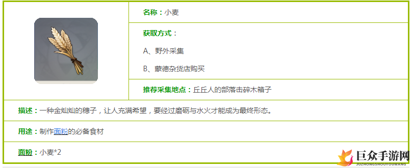 原神小麦怎么获得 小麦获取方法介绍