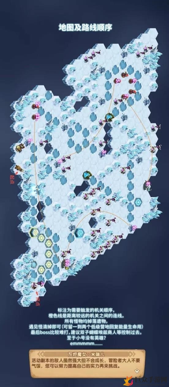 剑与远征探秘冰封，路线图解读与顺序解析