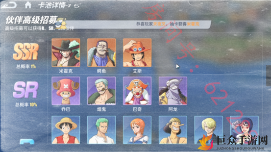 《航海王热血航线抽卡攻略》深度解析保底抽卡原理