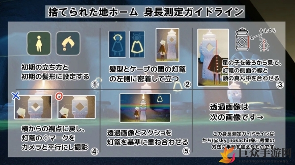 光遇角色身高大揭秘，高清对照图解析