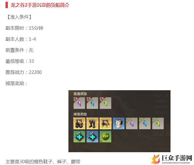《龙之谷2》手游沉没货船BOSS挑战攻略，高效打法揭秘